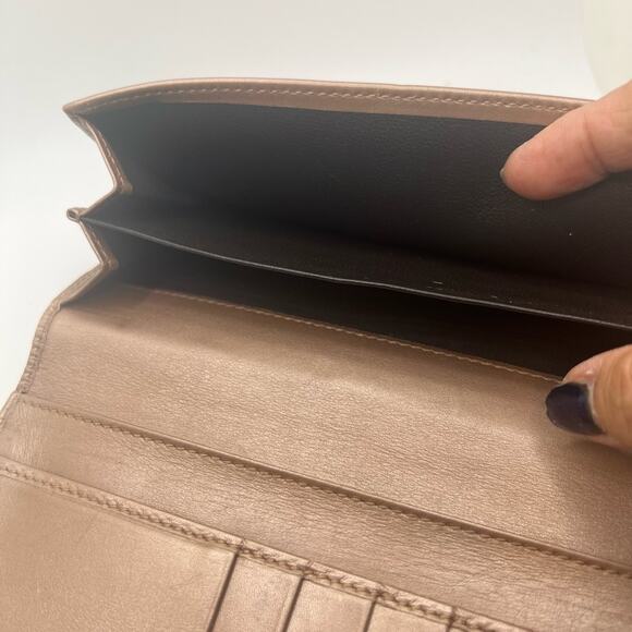 Gucci GG Tan Canvas Long Wallet - Picture 8 of 9